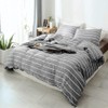 Lekesky Duvet Cover Twin, Striped Duvet Cover Queen Set 2pcs,