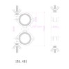 2 x Swivel Double Coupler Clamp Truss Goalpost DJ Stage