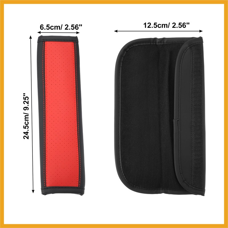 Partuto 2pcs Universal Seat Belt Shoulder Pad Car Safety Strap