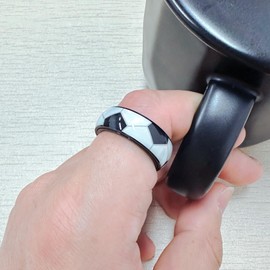 IMINI Football Fidget Spinner Ring For Men Women Stainless Steel Cool Sport Engagement Bands Fashion Jewelry Stress Relieveing Anxiety Finger Comfort Fit Rings Gift Sports Fan Boyfriend Bff (8)