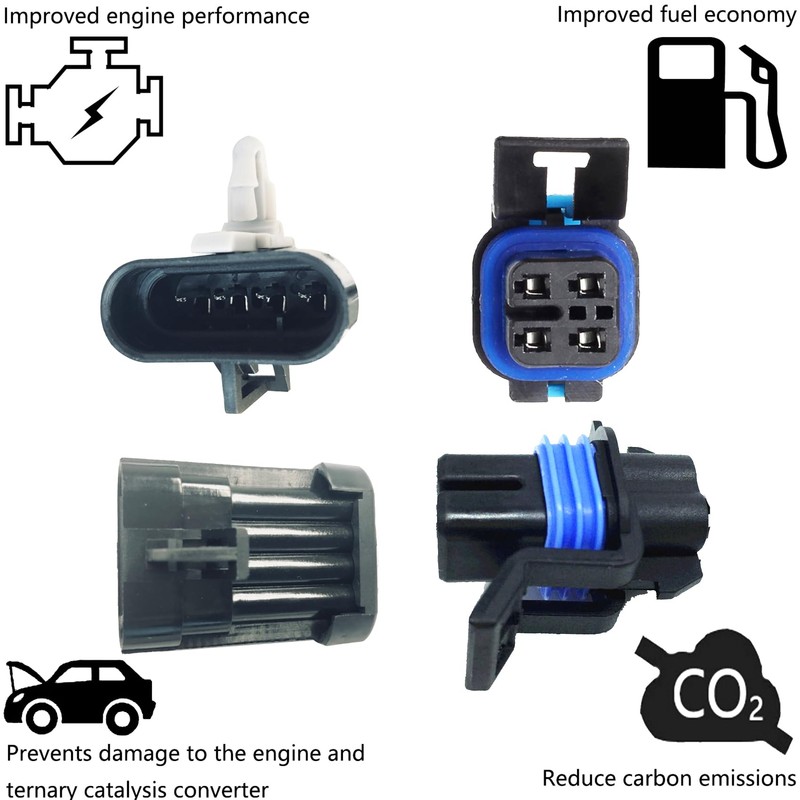 YWIM Front and Rear Oxygen Sensors Compatible with Chevy 2003-1997