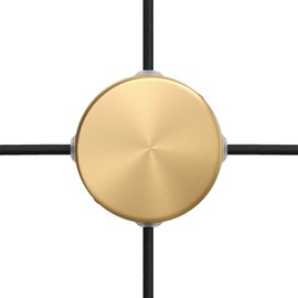 creative cables - BKRM83SF4 Mini Metal Cylindrical Lamp Canopy Kit with 4 Side Holes (Connection System) - Bronze Satin