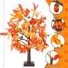 2 Pack 24" Lighted Artificial Maple Trees with 24 LED