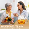 DOPUDO Glass Tea Cup 17.6oz, “Best Mom Ever” Mothers Day