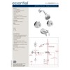 Belanger EBA58WCP 2-Handle Tub & Shower Comlete Faucet Set with