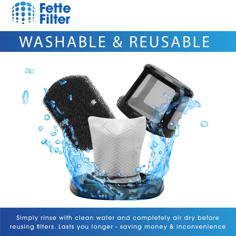 Fette Filter - 2 HEPA + 4 Foam Filter Compatible