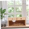 Totority Transparent Parakeet Nesting Bird Breeding House with Buckle Lid