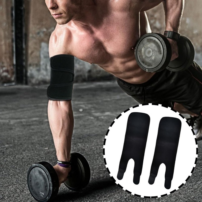 Deyixinup 2 PCS Upper Arm Sleeve Compression Adjustable Elbow Brace