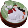 Christmas Cookie Box Empty Tinplate Candy Storage Containers Biscuits Tin