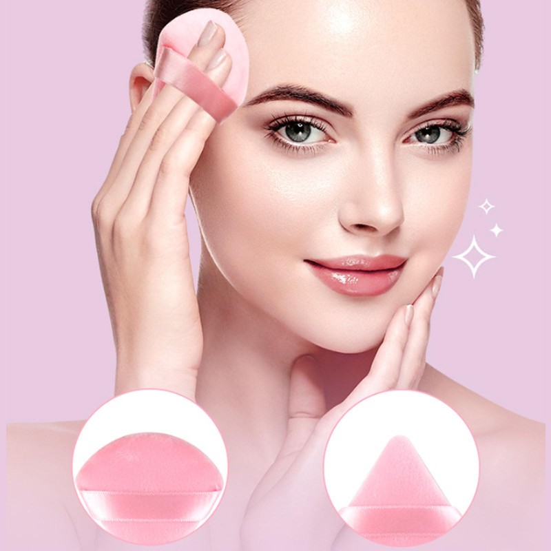 12 Pieces Triangle Powder Puff Face Soft Triangle Makeup Puff
