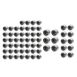 YDLMT 62pcs Chrome Engine Screw Topper Covers Head Bolt Nut Caps for Harley Touring Road King Electra Street Glide 2017-2023, Softail M8 Milwaukee-Eight 2018-2023