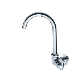 SANEI JA265-13 Mini Sera Horizontal Shape Vine Neck Freestanding Faucet, Lever Handle, 90° Open/Close