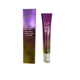 CQK Crema Anti Ojeras con Ácido Hialurónico y Péptidos, Hidratante y Antiarrugas para Contorno de Ojos, 20 gr