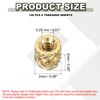 PATIKIL M1 Threaded Inserts M1x2x2mm, 120 Pcs Brass Heat Set