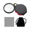 5x Magnifying Glass, 1 Wiping Cloth and 1 Storage Bag,