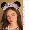 Aceorna Mouse Ears Headbands Happy Birthday Hairbands Mouse Ear Hair