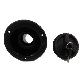 Water Inlet Filler Cap (Lockable Fresh Caravan Motorhome RV Black)
