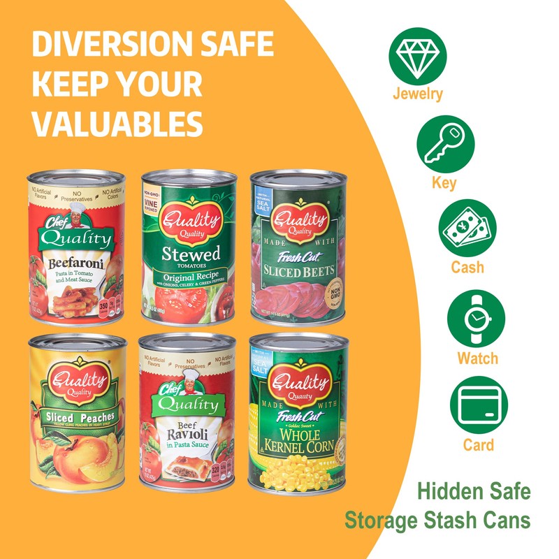 BarGifts Hidden Safe Fake Stash Can with Hidden Compartment, Hidden