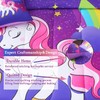 JQinHome Unicorn Full Bedding Sets for Girls Kids,8 Piece Bed