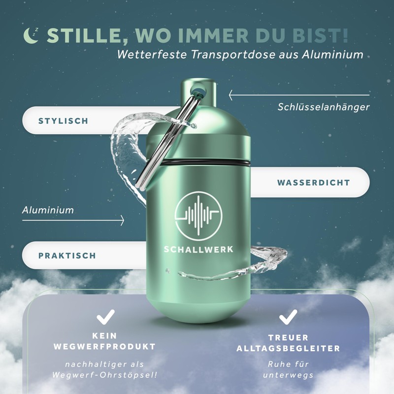 Schallwerk ® Dream+ Ear Plugs for Sleeping (for Small Ears)