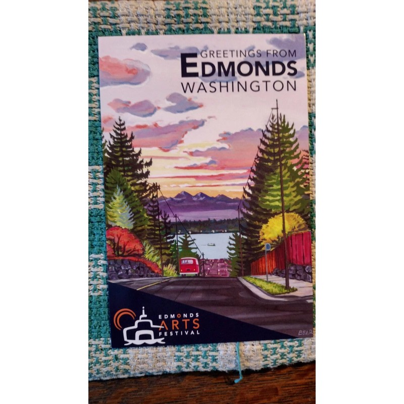 STATE OF WASHINGTON FAMOUS POST CARD EDMONDS ARTS FESTIVAL EDMONDS