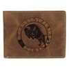 Greenburry Vintage Zodiac Sign Leather Wallet 12 cm, Taurus, Vintage