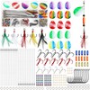 Spinner Fishing Lures Walleye Rig Making Kit, 250Pcs Spinner Blades