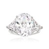 Ross-Simons 10.00 ct. t.w. Oval and Trillion-Cut CZ Ring in