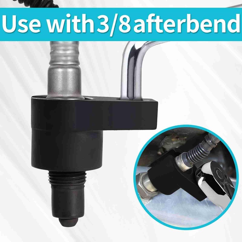 YGCQFH Offset O2 Sensor Socket, 7/8-Inch (22mm) with 3/8-Inch Drive,