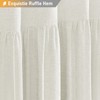 BTTN 78 Inch Long Shower Curtain - Farmhouse Thick Fabric