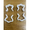 Plastic U Clips for Divan Bed and Ottoman Bed Bases,
