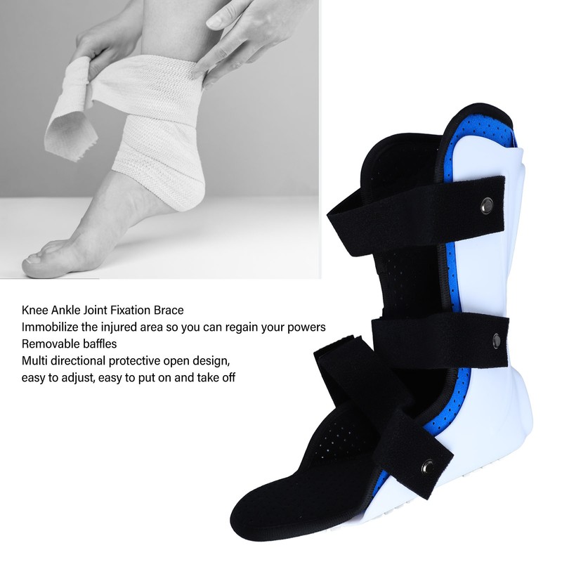 Knee Orthosis Joint Support Comfortable Breathable 3 Adjustable Straps Ankle