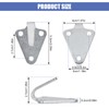 Naapesi 20PCS 3-Hole Tarpaulin Hooks, trailer hooks, Tarpaulin attachment, Net
