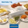 EUROHOME 7-Piece Multi-Purpose Grater Set - Multifunctional Vegetable Slicer with
