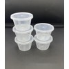 4oz Round Plastic Food Containers Lids Deli Pot or Sauce