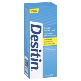 Desitin Rapid Protection Nappy Rash Barrier Ointment 100g