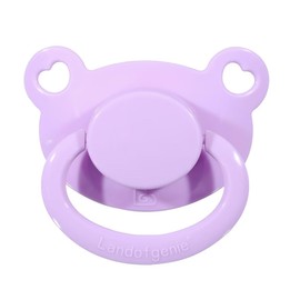Landofgenie Adult Size Large Shield Pacifiers Bear Shaped Cutie Pacifier Purple