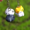 GANPUB 1Pc Random pattern Kitten Key Chain Couple Gift Fashion