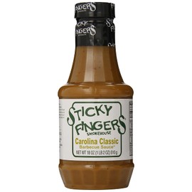 Sticky Fingers Carolina Classic Barbecue Sauce, 18 Ounces - Pack of 2