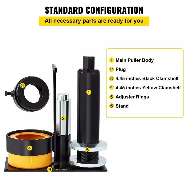 VEVOR Carrier & Pinion Bearing Puller Clamshell Bearing Puller with