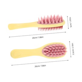 Ipetboom Scalp Care Tool Long Handled Hair Brush Shower Scalp Massager Shampoo Scrubber Bath Brush for Dandruff