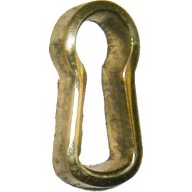 Cast Brass Keyhole Insert key hole antique vintage lock desk old drawer cover