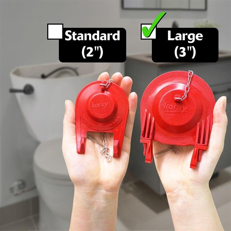 Korky Premium Large 3-Inch Universal Toilet Flapper - Long Lasting