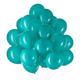 CC wonderland zone 25pcs 12inch Turquoise Latex Balloons-Party Helium Teal Balloons