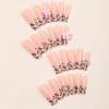 24Pcs French Tip Press on Nails Long Fake Nails with