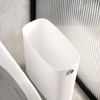 Rectangle Trash Can Ultra Thin Plastic Small Trash Basket Bathroom