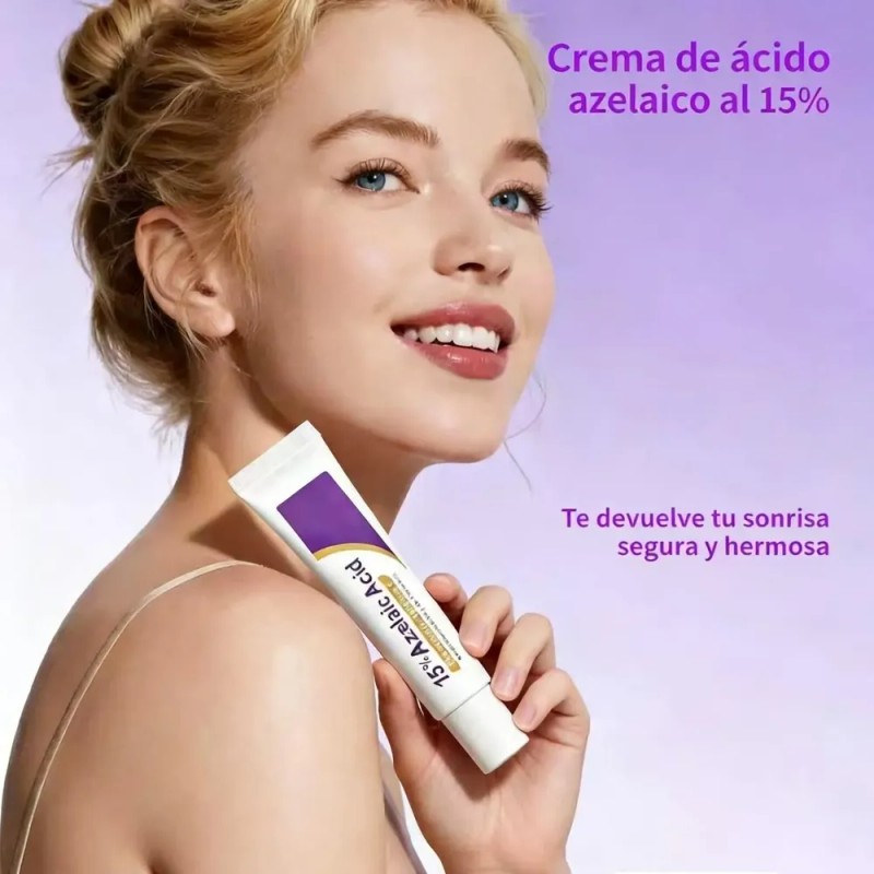Crema Facial Con Ácido Azelaico Al 15%, Sérum Con Vitamina
