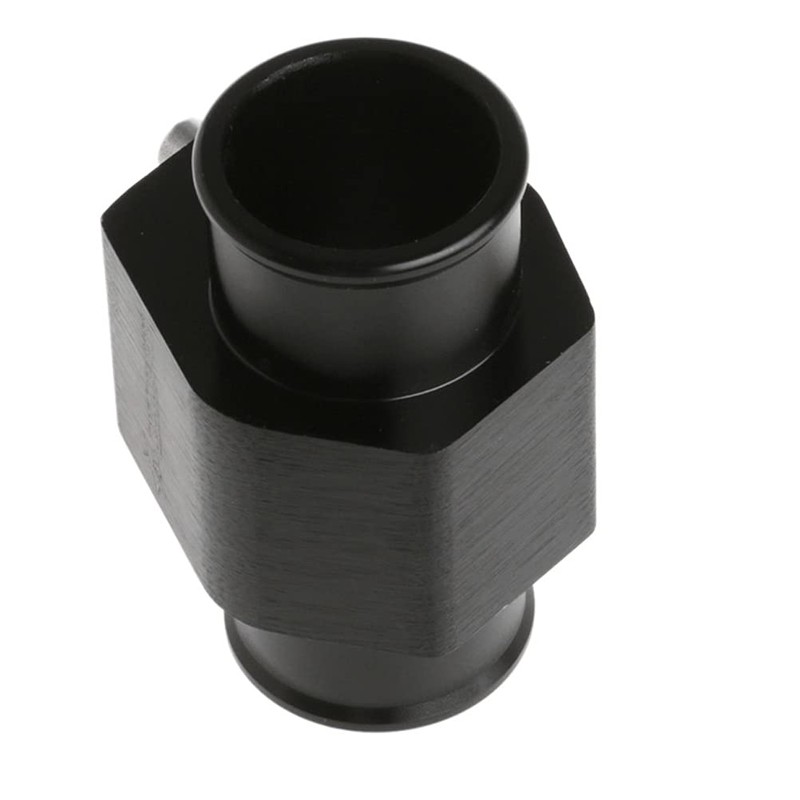 Black Aluminum Water Temp Meter Temperature Gauge Joint Pipe Radiator