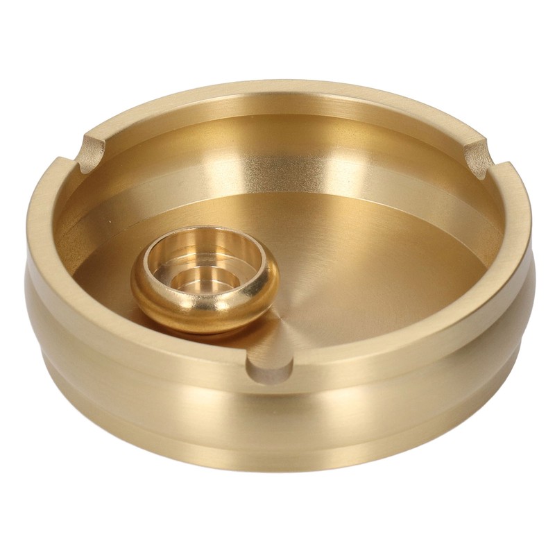 Brass Ashtray Handcrafted Modern Stylish Style Easy Cleaning Portable Decorative