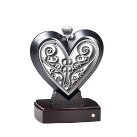 Unity Heart Black and Pewter; Unity Candle Unity Sand Elegant Alternative
